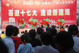 喜迎十七大，建設新建湖——縣文化館廣場文化活動助力文化藝術交流